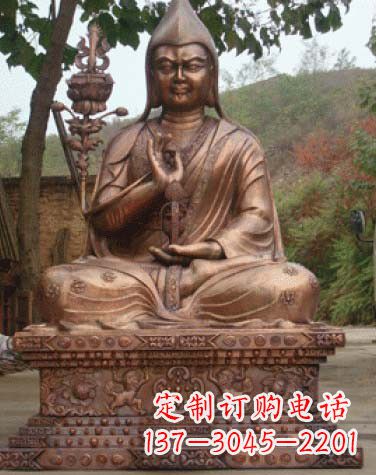 淄博紫铜佛像雕塑