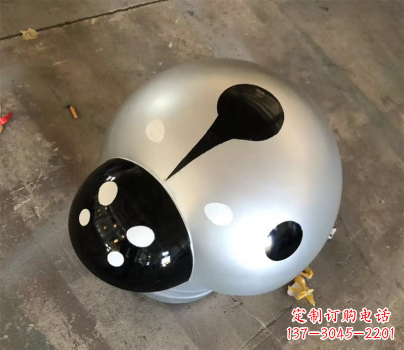 淄博瓢虫雕塑不锈钢