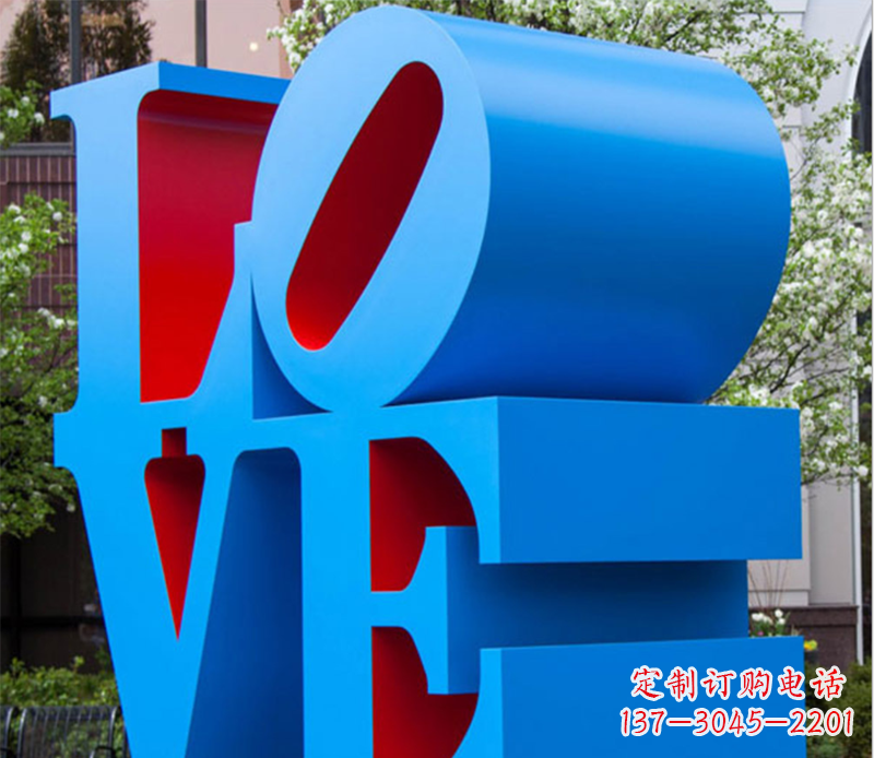 淄博字母雕塑不锈钢